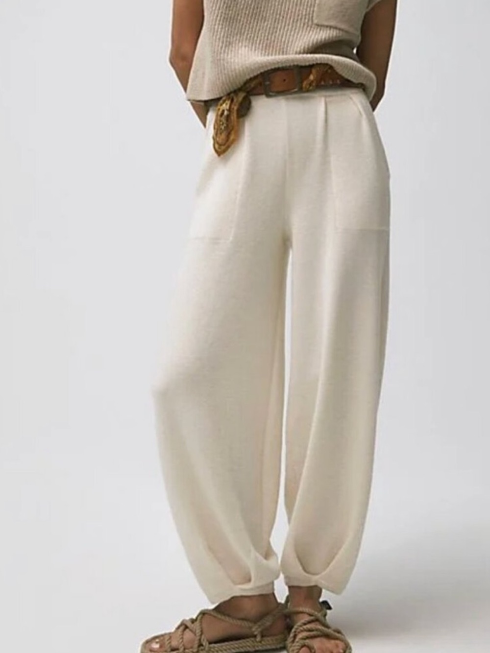 Free People light grey beach pants